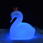 Rechargeable LED Night Light - Swan Shape with Color-Changing Modes
