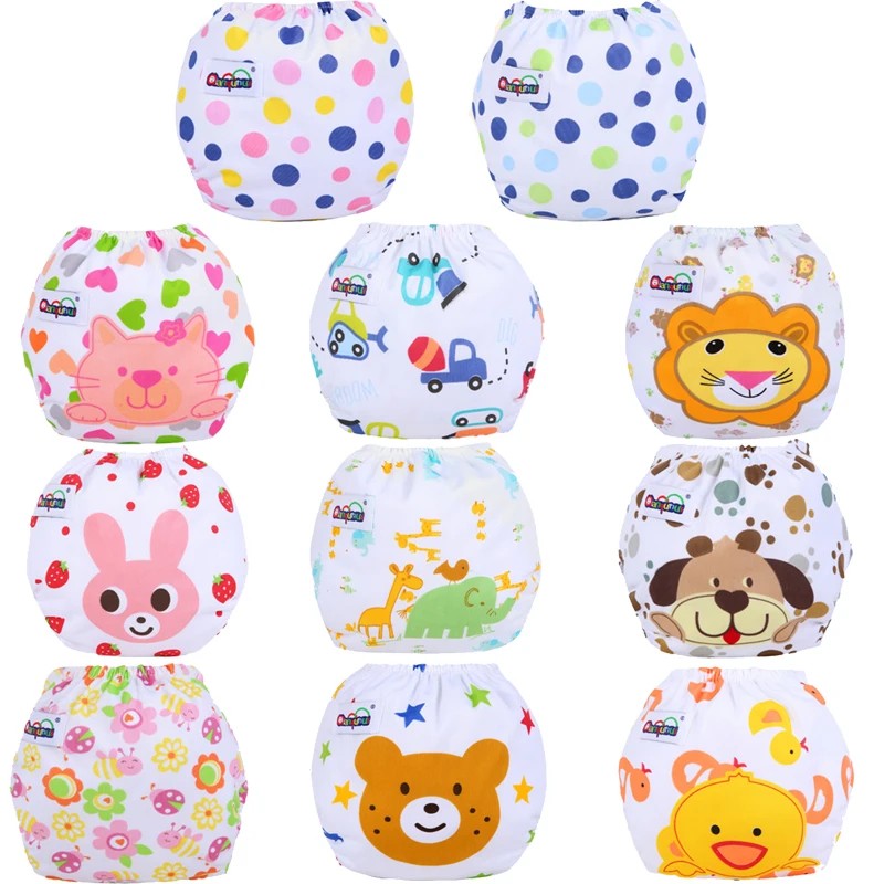 Reusable Cloth Diaper with Adjustable Fit - Multiple Colors