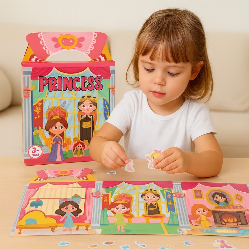 Reusable Sticker Activity Set - Themed Scenes with Carry Case