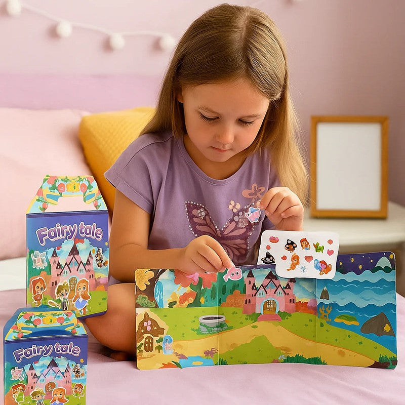 Reusable Sticker Activity Set - Themed Scenes with Carry Case