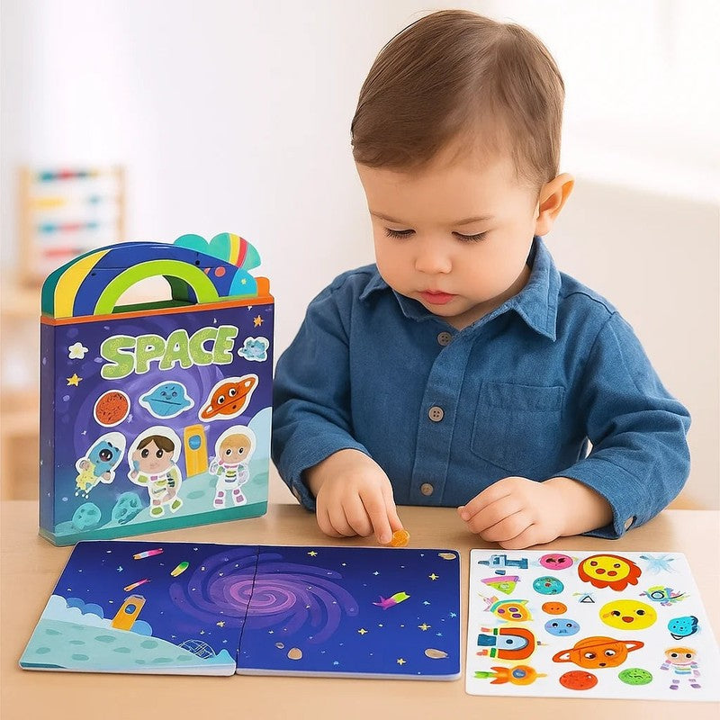 Reusable Sticker Activity Set - Themed Scenes with Carry Case