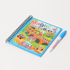 Reusable Water Painting Book Set - Children's Activity Kit with Water Pen