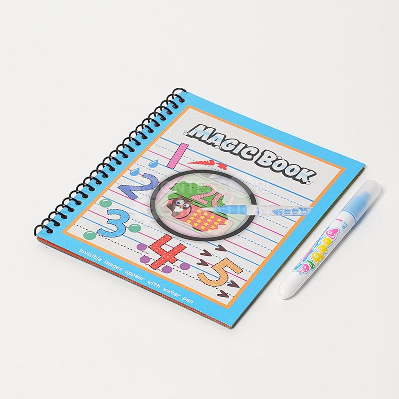 Reusable Water Painting Book Set - Children's Activity Kit with Water Pen