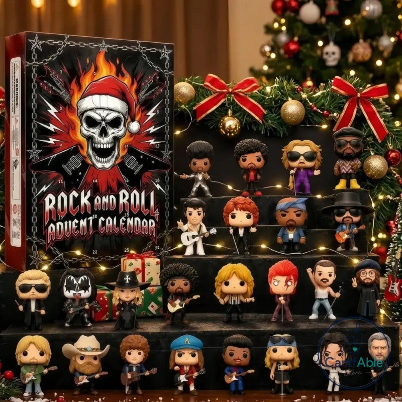 Rock and Roll Advent Calendar - 24 Mini Figures Set