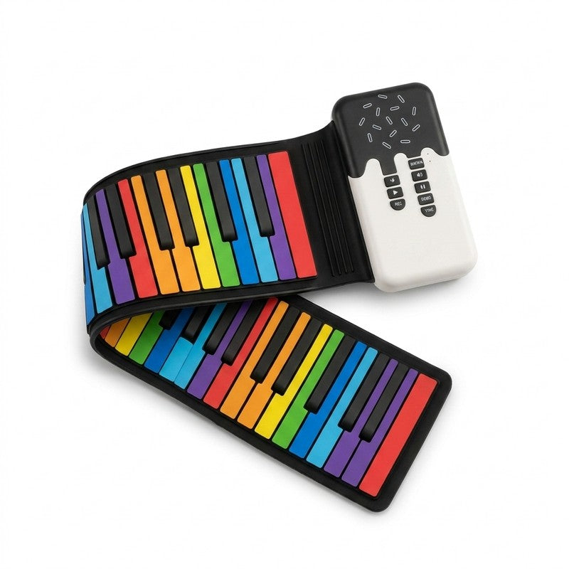 Roll-up Electronic Piano - Colour-coded Keys