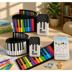 Roll-up Electronic Piano - Colour-coded Keys