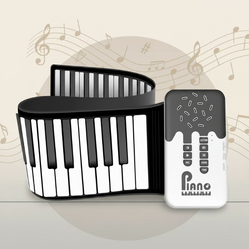Roll-up Electronic Piano - Colour-coded Keys