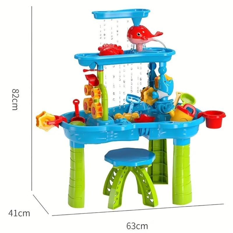 Sand and Water Play Table with Three Play Levels