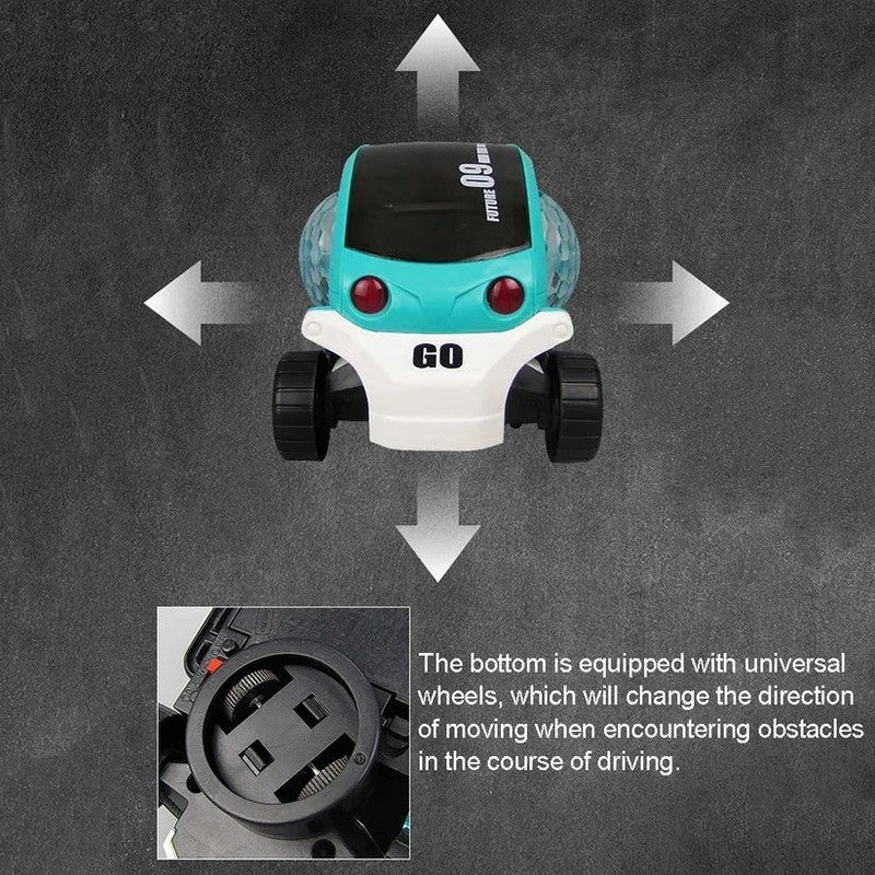 Self-Driving Stunt Toy Car with LED Lights
