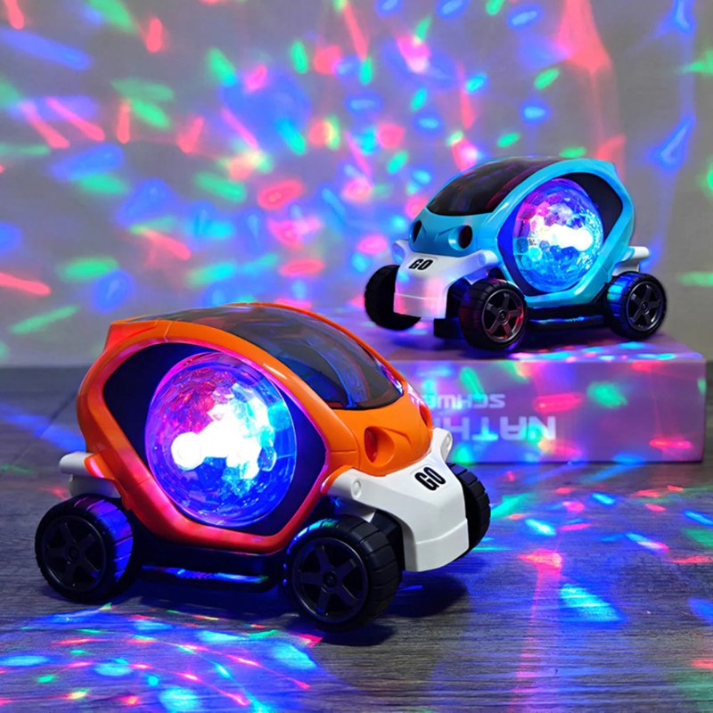 Self-Driving Stunt Toy Car with LED Lights