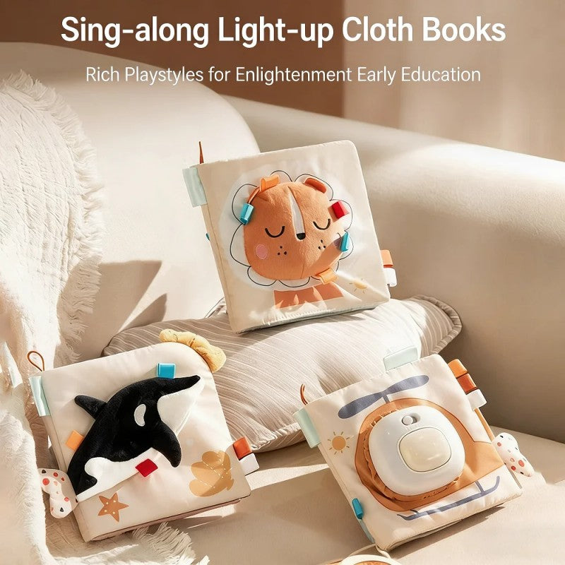 Sensory Cloth Book - 3D Touch-and-Feel Interactive Elements
