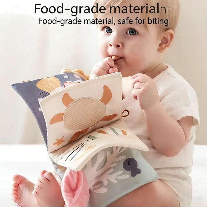 Sensory Cloth Book - 3D Touch-and-Feel Interactive Elements