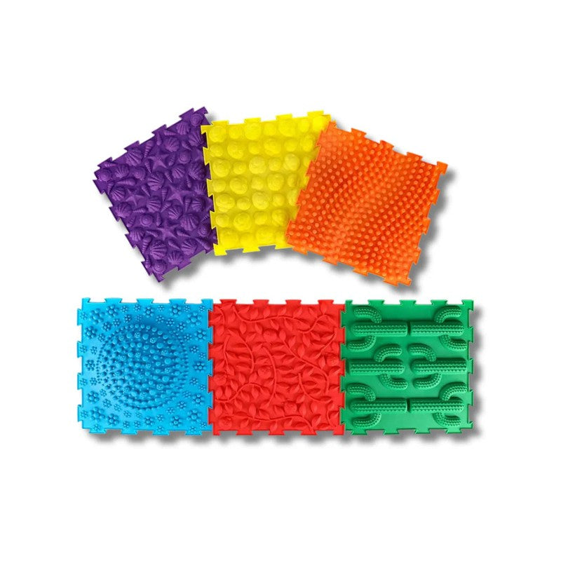 Sensory Floor Tiles - Interlocking Puzzle-Edge Tactile Mat