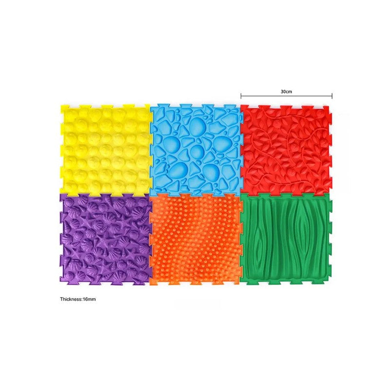 Sensory Floor Tiles - Interlocking Puzzle-Edge Tactile Mat