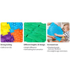 Sensory Floor Tiles - Interlocking Puzzle-Edge Tactile Mat