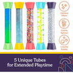 Sensory Tubes - Liquid Bubbler Toy Set