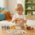 Set 3D Cartoon Puzzle Set - Animal and Vehicle Figures
