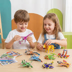 Set 3D Cartoon Puzzle Set - Animal and Vehicle Figures