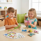 Set 3D Cartoon Puzzle Set - Animal and Vehicle Figures