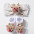 Set Baby Headband and Socks - Christmas Cartoon
