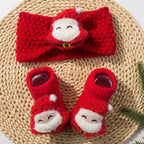 Set Baby Headband and Socks - Christmas Cartoon