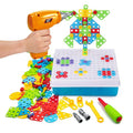 Set Building Board with Toy Drill and Storage Box