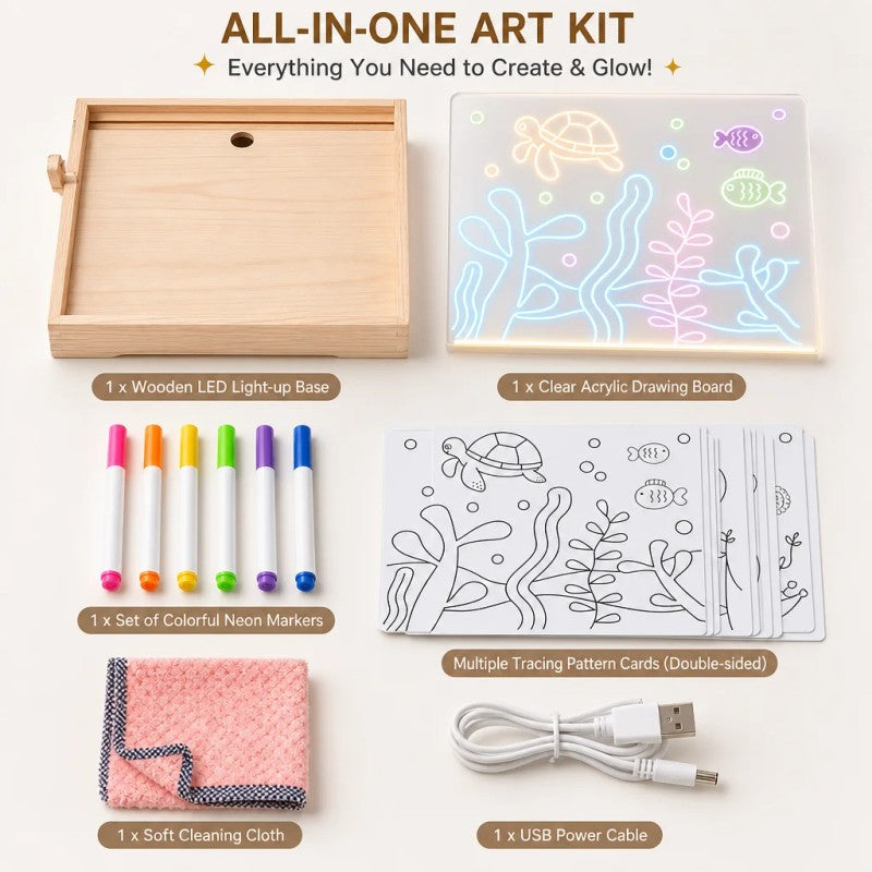 Set: LED Light-Up Drawing Board - Base Panel