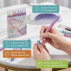 Set of Nail Art Marker Pens - Fine Tip