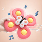 Set of Sensory Spinner Toys with Suction Cups - 3-Piece Set