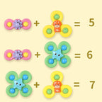 Set of Sensory Spinner Toys with Suction Cups - 3-Piece Set