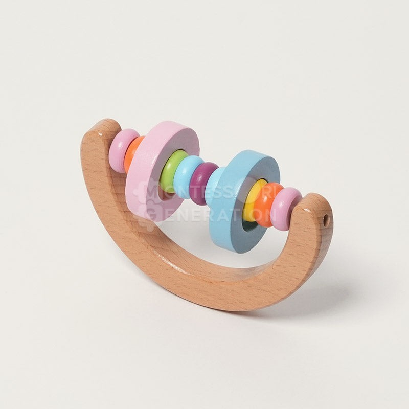 Set of Wooden Rattles - Montessori Baby Toy Kit