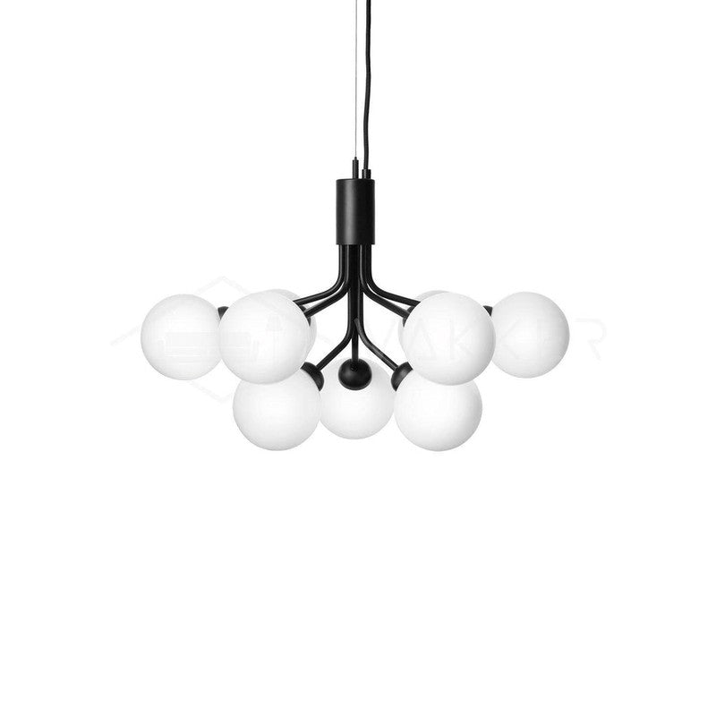 Sferra Orb Chandelier - Hand-blown Glass Cluster Pendant Light