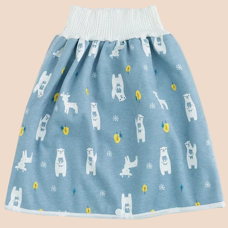Skirt for Girls - Elastic Waistband with Printed Patterns