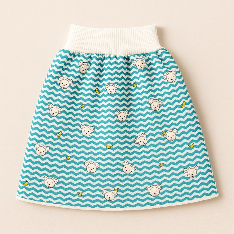 Skirt for Girls - Elastic Waistband with Printed Patterns