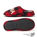 Slippers - Backless Mule with Checkered Upper