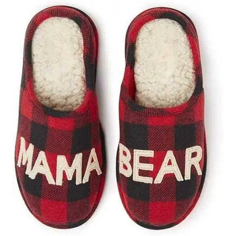 Slippers - Backless Mule with Checkered Upper