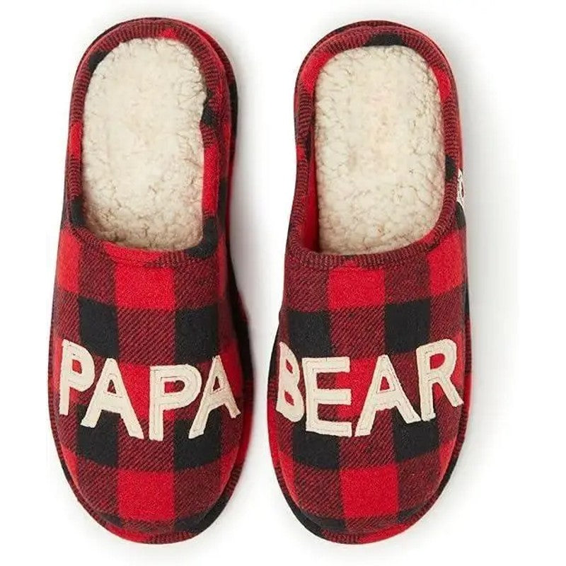 Slippers - Backless Mule with Checkered Upper