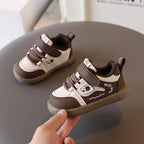 Sneakers - Velcro Strap Closure with Decorative Detail