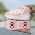 Sneakers with Built-In Wheels - -Up and Velcro Strap