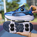 Sneakers with Built-In Wheels - -Up and Velcro Strap