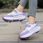 Sneakers with Built-In Wheels - -Up and Velcro Strap