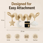 Spiral Crib Toy with Hanging Plush Charms