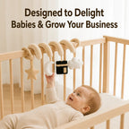 Spiral Crib Toy with Hanging Plush Charms