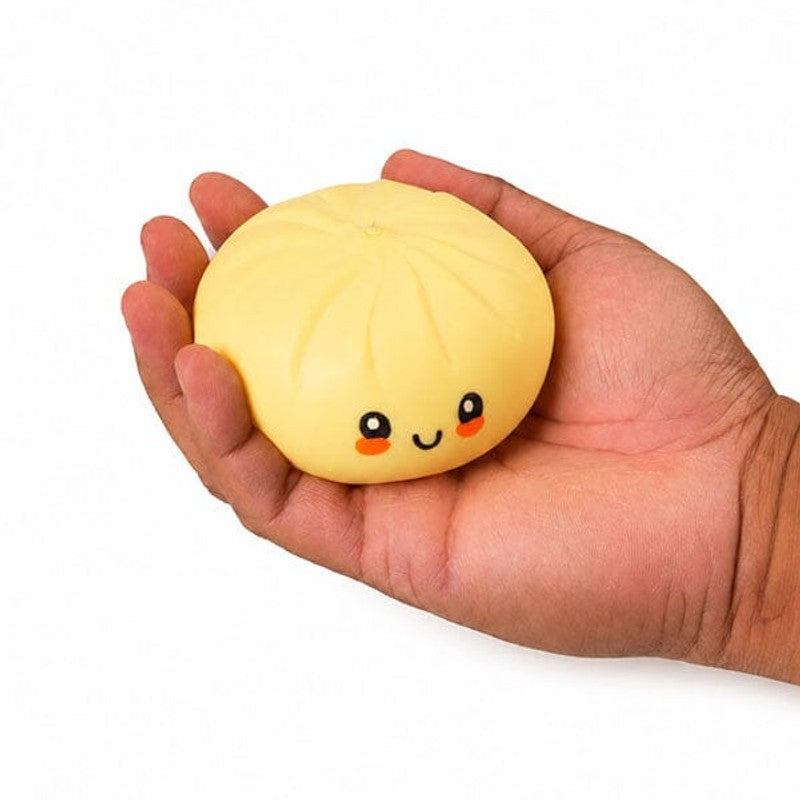 Squishy Fidget Toy - Bao Bun Shape with Kawaii Smiley Face