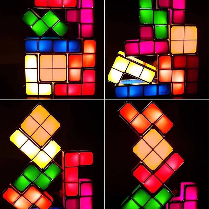Stackable LED Light Set - Modular Interlocking Blocks