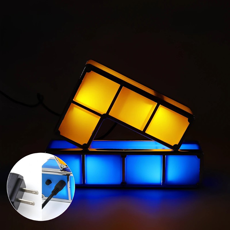 Stackable LED Light Set - Modular Interlocking Blocks