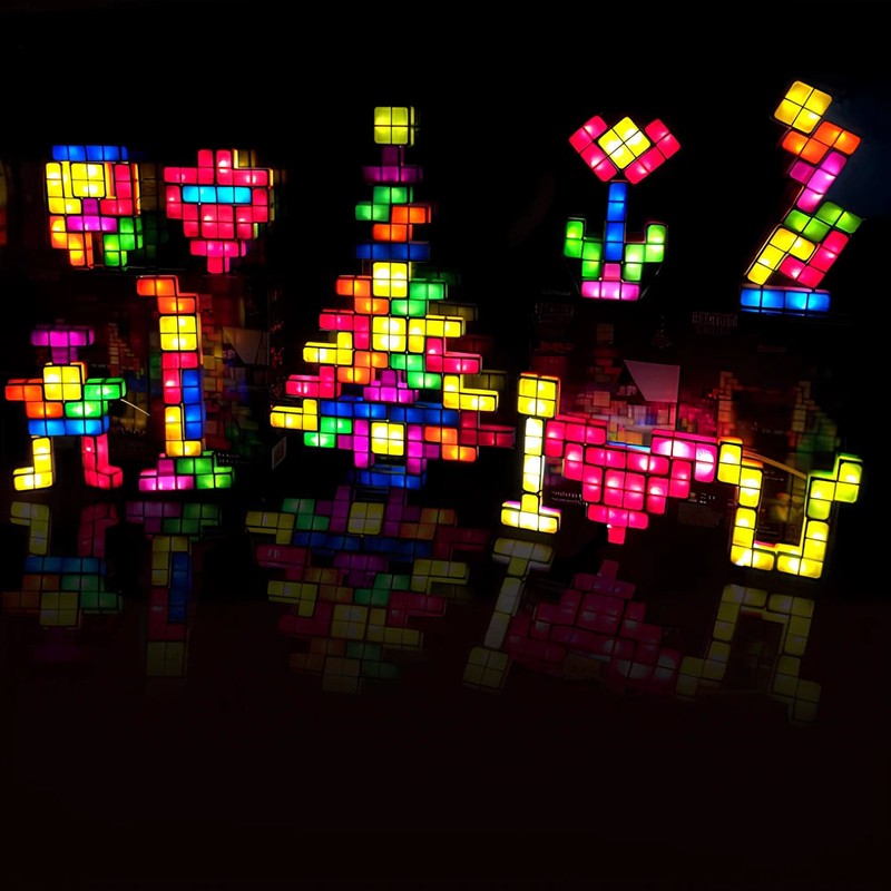 Stackable LED Light Set - Modular Interlocking Blocks