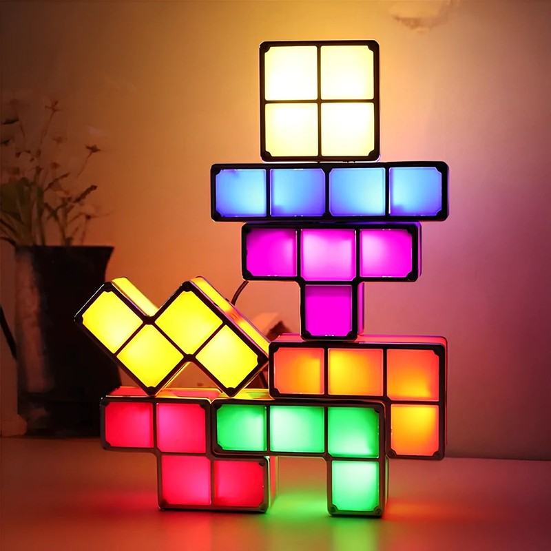 Stackable LED Light Set - Modular Interlocking Blocks