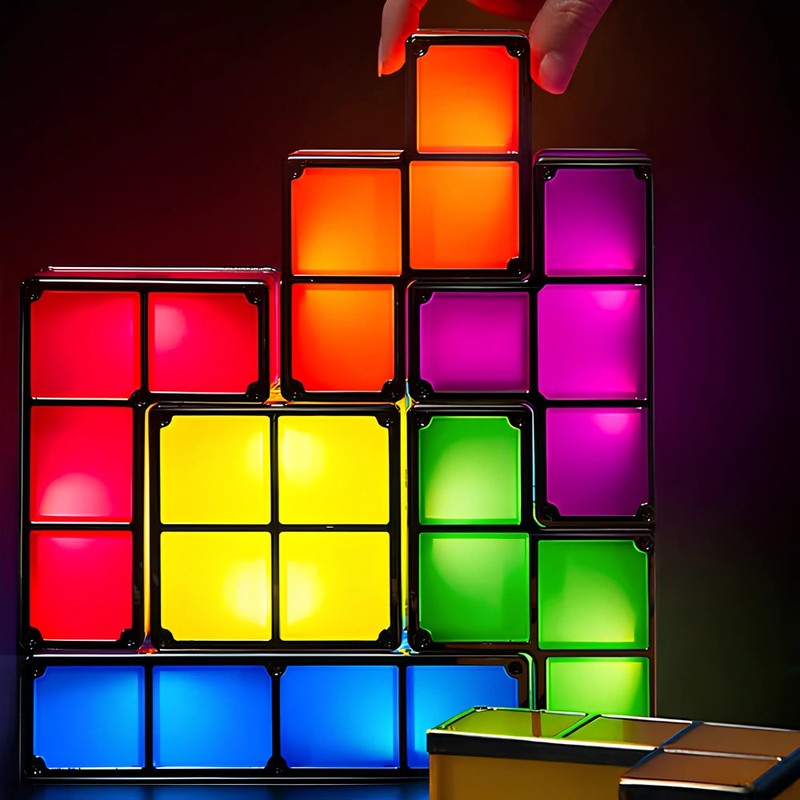 Stackable LED Light Set - Modular Interlocking Blocks