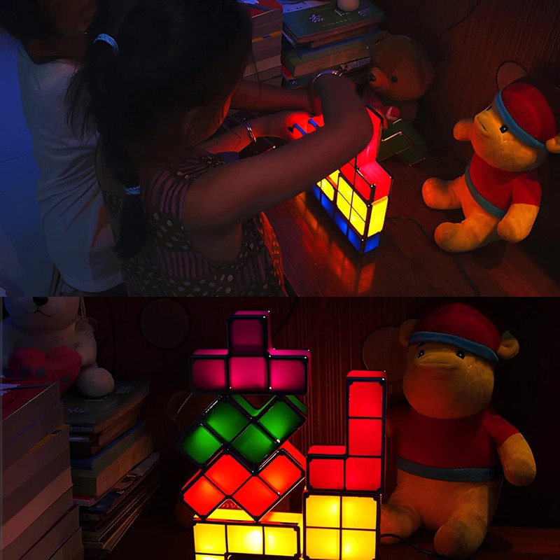 Stackable LED Light Set - Modular Interlocking Blocks